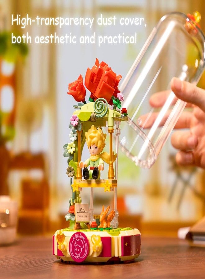 PANTASY Le Petit Prince Building Block Set Rose Swing Collectible Model Creative DIY Dust Cover Decorative Piece Storytelling Minifigure Adults and Kids Home Decor - Image 4